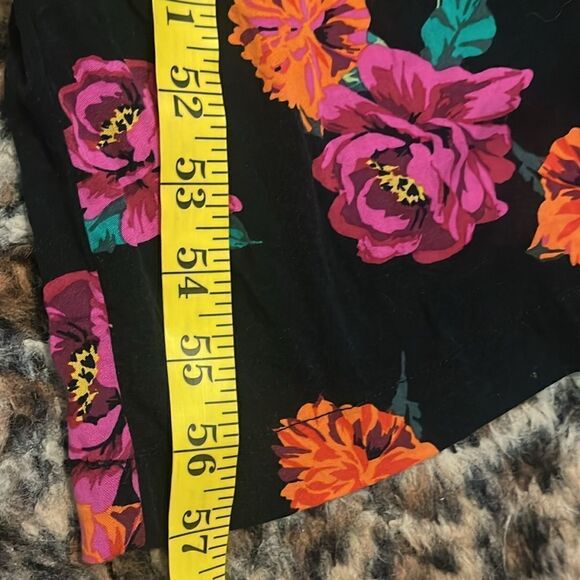 Torrid Black Floral Off Shoulder Design Contemporary Boho Feminine Jumpsuit - Picture 9 of 16